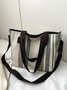 Casual Striped Stitching Shoulder Messenger Bag Urban Vacation Women