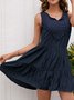 Green Loose Comfort Belt Shirt Dress