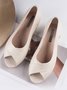 Waterproof Hollow out Peep-Toe Sandals