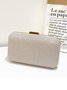 Elegant Embossed Plaid Ladies Clutch Party Banquet