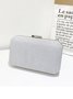Elegant Embossed Plaid Ladies Clutch Party Banquet