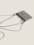 Elegant Full Diamond Zipper Messenger Bag Party Banquet Women's Clutch Bag