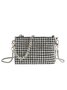 Elegant Full Diamond Zipper Messenger Bag Party Banquet Women's Clutch Bag