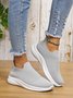 Solid Color Cushioning Breathable High Elastic Fly Woven Sneakers
