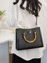 Urban Croc Embossed Bamboo Tote