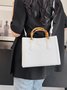 Urban Croc Embossed Bamboo Tote