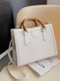 Urban Croc Embossed Bamboo Tote