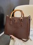 Urban Croc Embossed Bamboo Tote