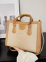 Urban Croc Embossed Bamboo Tote