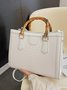 Urban Croc Embossed Bamboo Tote