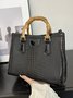 Urban Croc Embossed Bamboo Tote