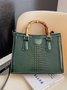 Urban Croc Embossed Bamboo Tote