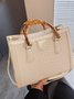 Urban Croc Embossed Bamboo Tote