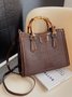 Urban Croc Embossed Bamboo Tote