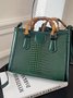 Urban Croc Embossed Bamboo Tote