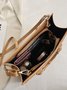 Urban Croc Embossed Bamboo Tote