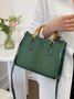 Urban Croc Embossed Bamboo Tote