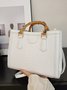 Urban Croc Embossed Bamboo Tote