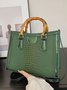 Urban Croc Embossed Bamboo Tote