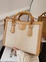 Urban Croc Embossed Bamboo Tote