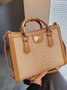 Urban Croc Embossed Bamboo Tote