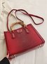 Urban Croc Embossed Bamboo Tote