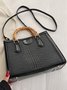 Urban Croc Embossed Bamboo Tote