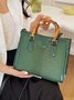 Urban Croc Embossed Bamboo Tote