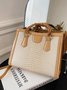 Urban Croc Embossed Bamboo Tote