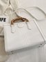 Urban Croc Embossed Bamboo Tote