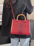 Urban Croc Embossed Bamboo Tote