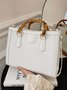 Urban Croc Embossed Bamboo Tote