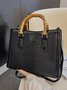 Urban Croc Embossed Bamboo Tote
