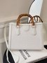Urban Croc Embossed Bamboo Tote