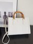 Urban Croc Embossed Bamboo Tote