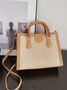 Urban Croc Embossed Bamboo Tote