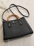 Urban Croc Embossed Bamboo Tote