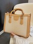Urban Croc Embossed Bamboo Tote