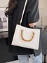Urban Croc Embossed Bamboo Tote