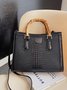 Urban Croc Embossed Bamboo Tote