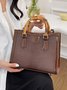 Urban Croc Embossed Bamboo Tote