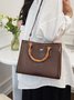 Urban Croc Embossed Bamboo Tote