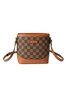 Retro Classic Presbyopia Pattern Leather Stitching Commuter Crossbody Bag
