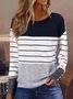 Striped Buttoned Casual T-Shirt