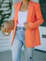Lapel Collar Regular Fit Casual Blazer