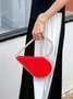 Banquet Party Heart Shaped Diamond Leather Ladies Clutch Elegant