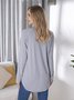 Jersey Raglan Sleeve Casual Crew Neck Shirt & Blouses