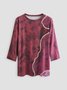 Ombre Vacation Slim Fit Long Sleeve Top