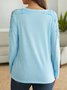 Crew Neck Casual Fit Long Sleeve Top