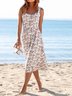 Floral Vacation Jersey Slim Fit Dress